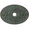 Ekena Millwork Alexa Medallion (Canopies up to 5 5/8"), 30 3/4"W x 21 1/4"H x 3 7/8"ID x 1 5/8"P, Cloud Burst CM21X30ALCBC - alternate 1